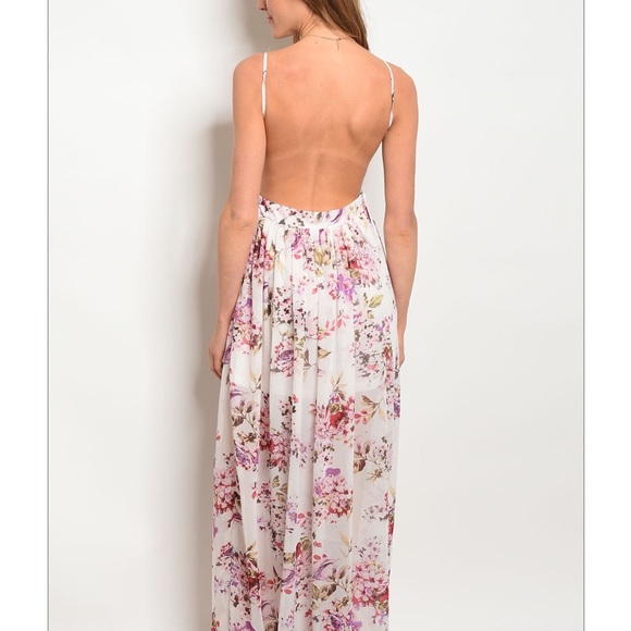 White Floral Dress - Picture 3 of 3